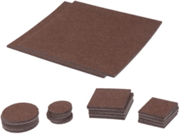 Holibanna Conjunto De 130-tapetes Silenciosos Feltro Grosso Para Proteção Pés Mesa E Cadeira Adesivo Antiderrapante