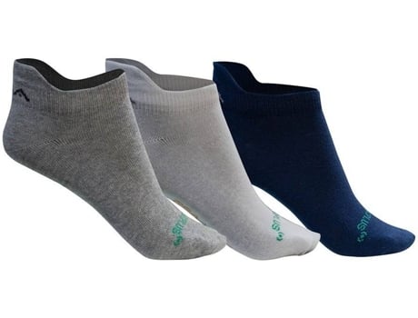 Pack 3 Pares Meias para Homem GSA Corte Baixo Organicplus+ 365 3 Pares Branco para Fitness (EU 36-40)