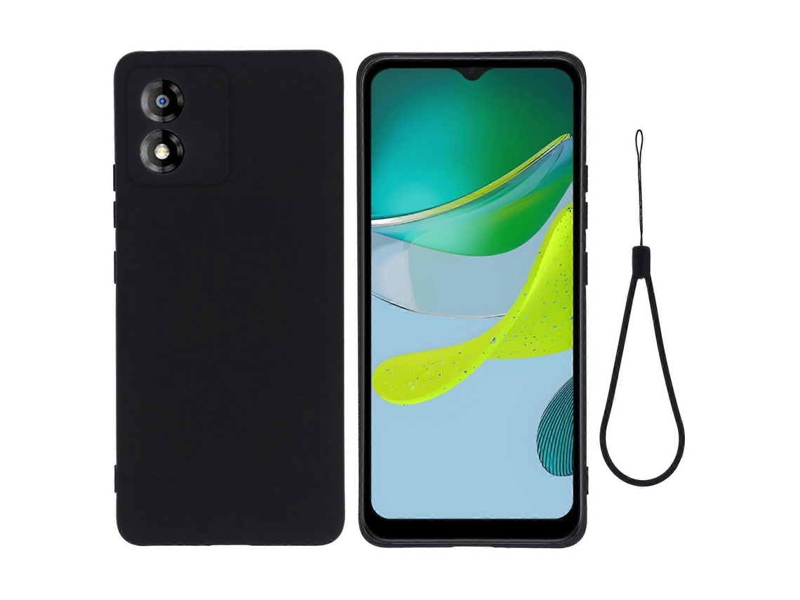 Capa De Celular Motorola Moto E13 Em Silicone Líquido De Cor Pura, Resistente A Impactos.