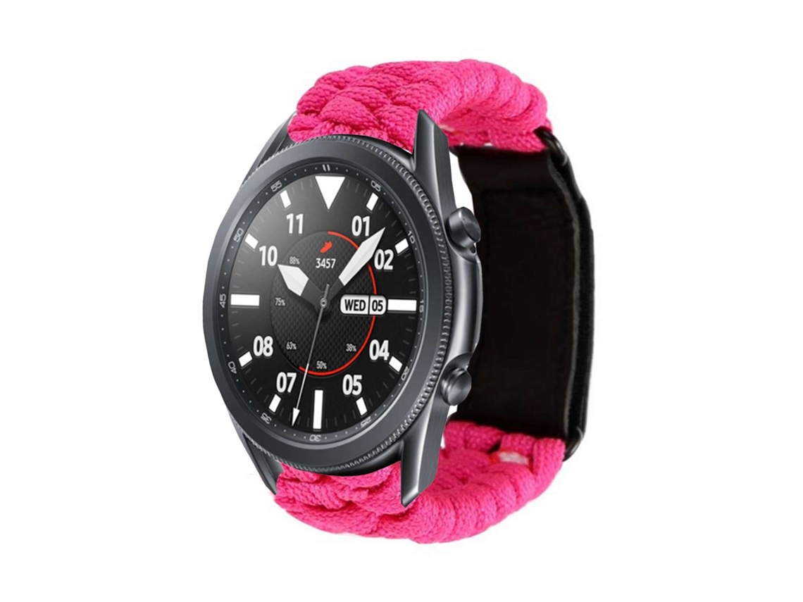 Bracelete Pulseira Fio Entrançado para Ticwatch E2 Rosa