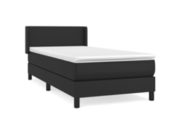 Box Spring Bed, Box Spring Beds Vidaxl Preto Couro Artificial (100 X 200 Cm)