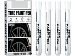 Kit Com 4 Marcadores De Tinta Para Pneus Dioche, Tinta À Base De Óleo