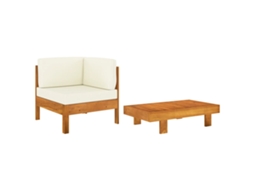 Garden Lounge Set, Garden Lounge Sets Vidaxl Branco Madeira De Acácia (n/a)