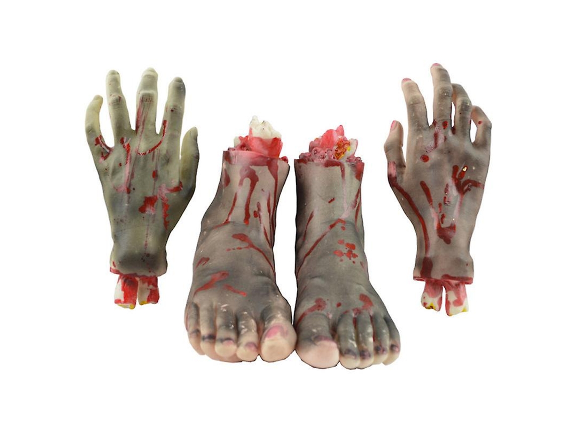 4 Peças de Partes Do Corpo de Halloween para Decorações de Halloween ALLINLESS