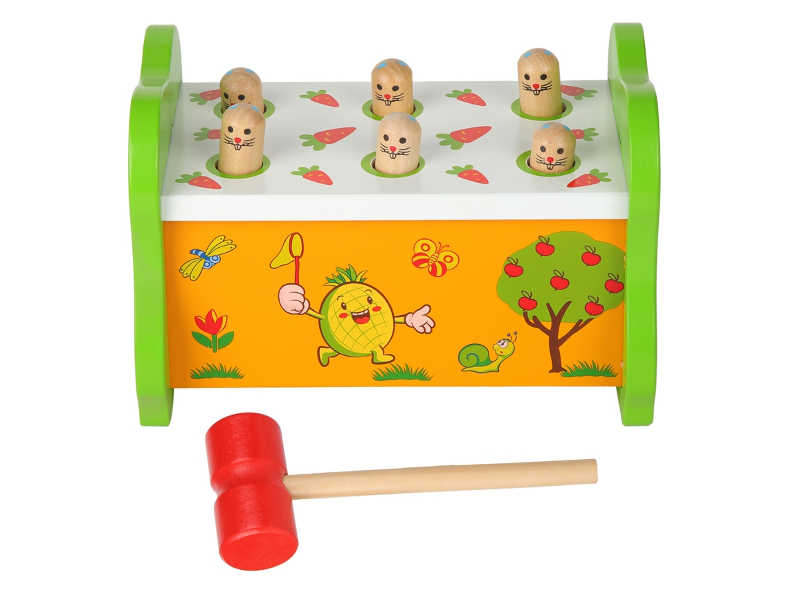 Mali brinquedo Educativo de Martelo de Madeira para Crianças 3 Anos+ Bater Topo de Gopher