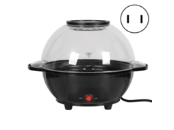 Laxiscreed Máquina De Pipocas Pequena Automática Para Uso Doméstico E Diy Com Forma De Bola