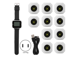Conjunto De Pager Para Cuidadores Sem Fio Botão De Chamada Inteligente Relógio Sistema De Paginamento Para Restaurantes