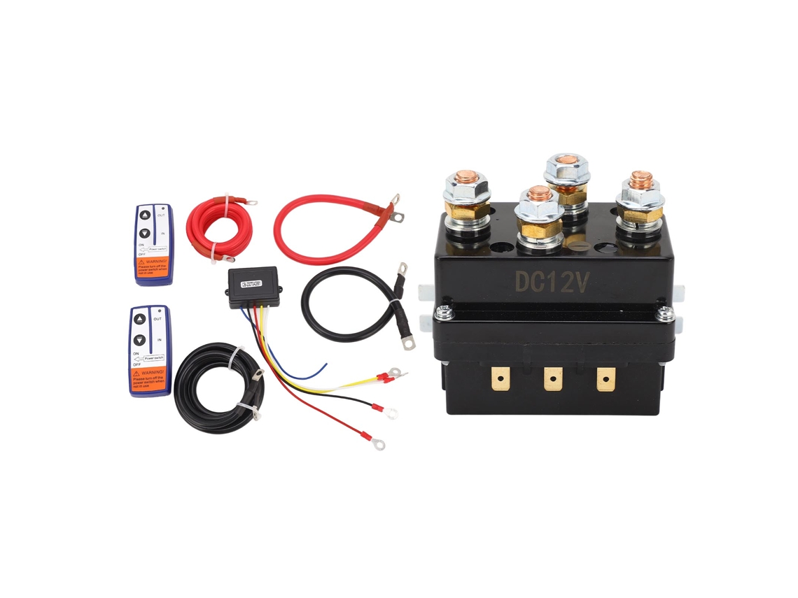 Relé de Guincho Elétrico 250A 12V para Veículo Off Road com Controle remoto | S/MARCA