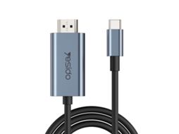 Cabo Yesido Hm10 Usb c para Hdmi 4k 60hz, 2 M AQUAFORGE
