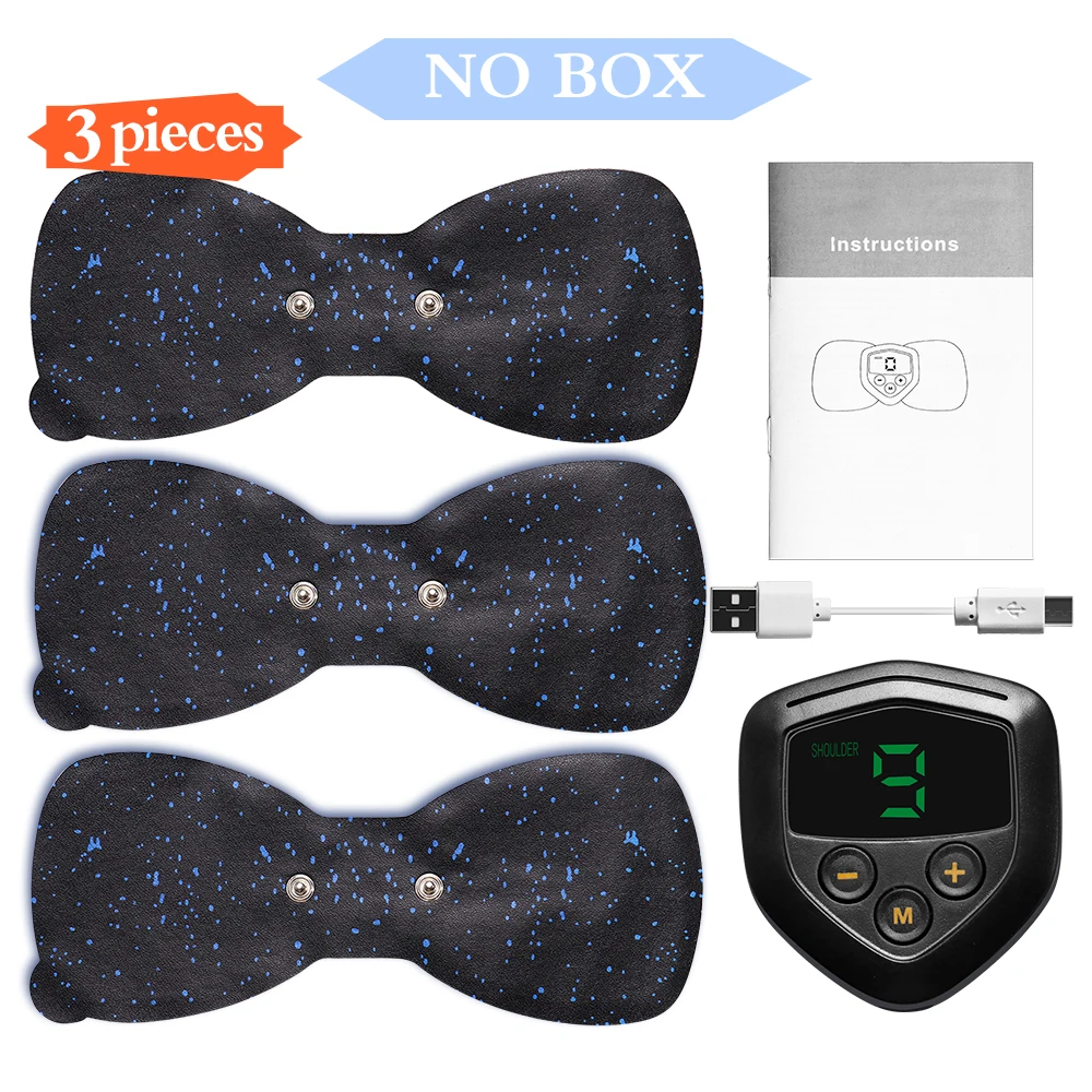 Massageador Elétrico Pulsado Para Pescoço E Costas, Alívio Da Dor, Ferramenta De Relaxamento E Cuidados Com A Saúde, Adesivos Inteligentes Massagem