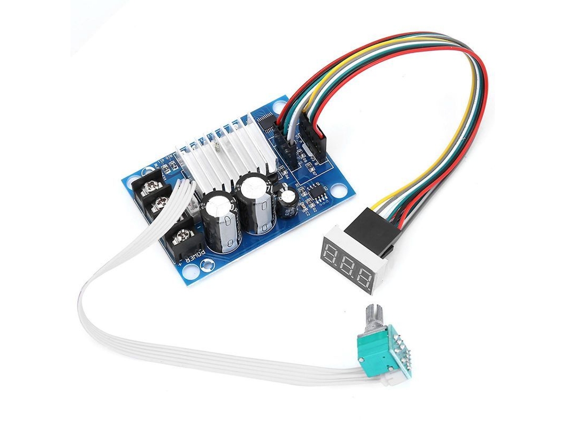 Fasst controlador de velocidade PWM para motor DC, 12-60V, 20A, regulável