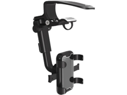 Suporte Para Celular Veicular Com Clipe Giratório, Feito De Abs E Silicone Antiderrapante.