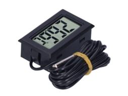 Termômetro Digital Mini Com Lcd Cabo Instrumento De Medição De Temperatura Fy13001preto