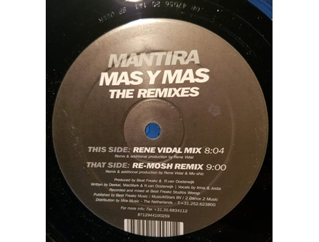 Vinil Mas Y Mas The Remixes Spinnin Records