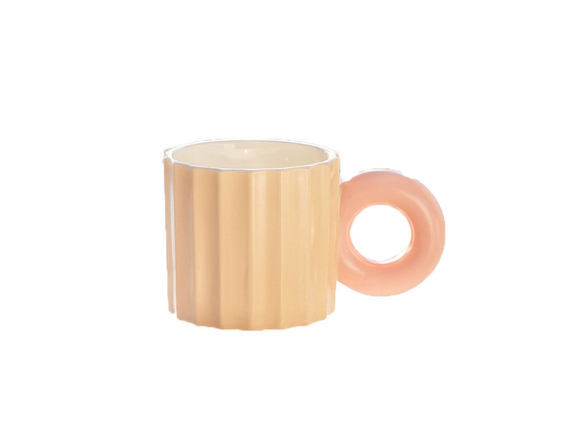 Caneca de Água de Cerâmica para Escritório Simples Caneca de Café com Sentido Artístico