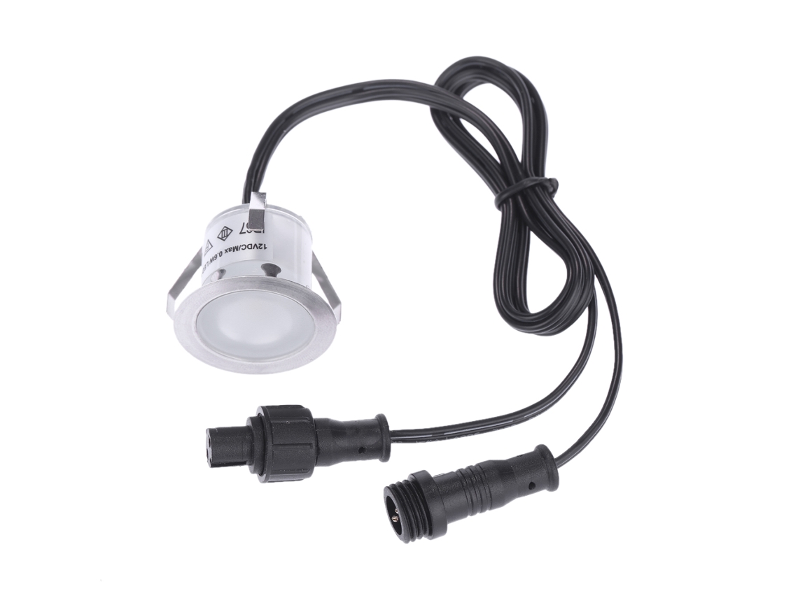 Rebe-10pcs Luzes Led Para Jardim 32mm 0.6w 500lm Ip67 Embutíveis Subterrâneas Para Exteriores Caminhos Pátio Escadas Decoração