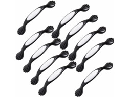 Conjunto De 10 Puxadores Cerâmica Branca Para Portas Armários, Gavetas, Guarda Roupas Infantis E Escritórios Diâmetro
