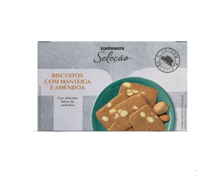 Biscoitos de Manteiga e Amêndoa CONTINENTE SELEÇÃO