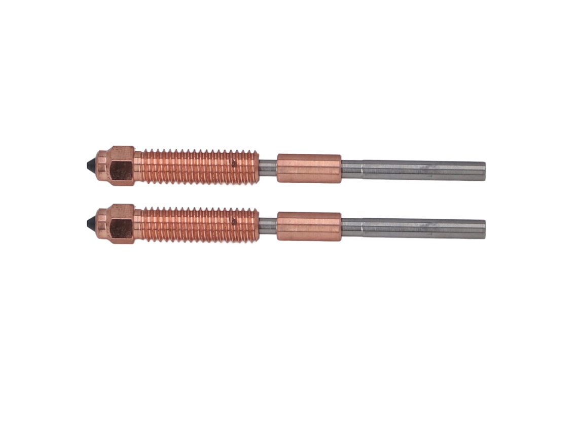 2 Peças Bico De Impressora 3d Quick Swap Integrado De Tri Metal Para Ender 3 V3 0.6mm