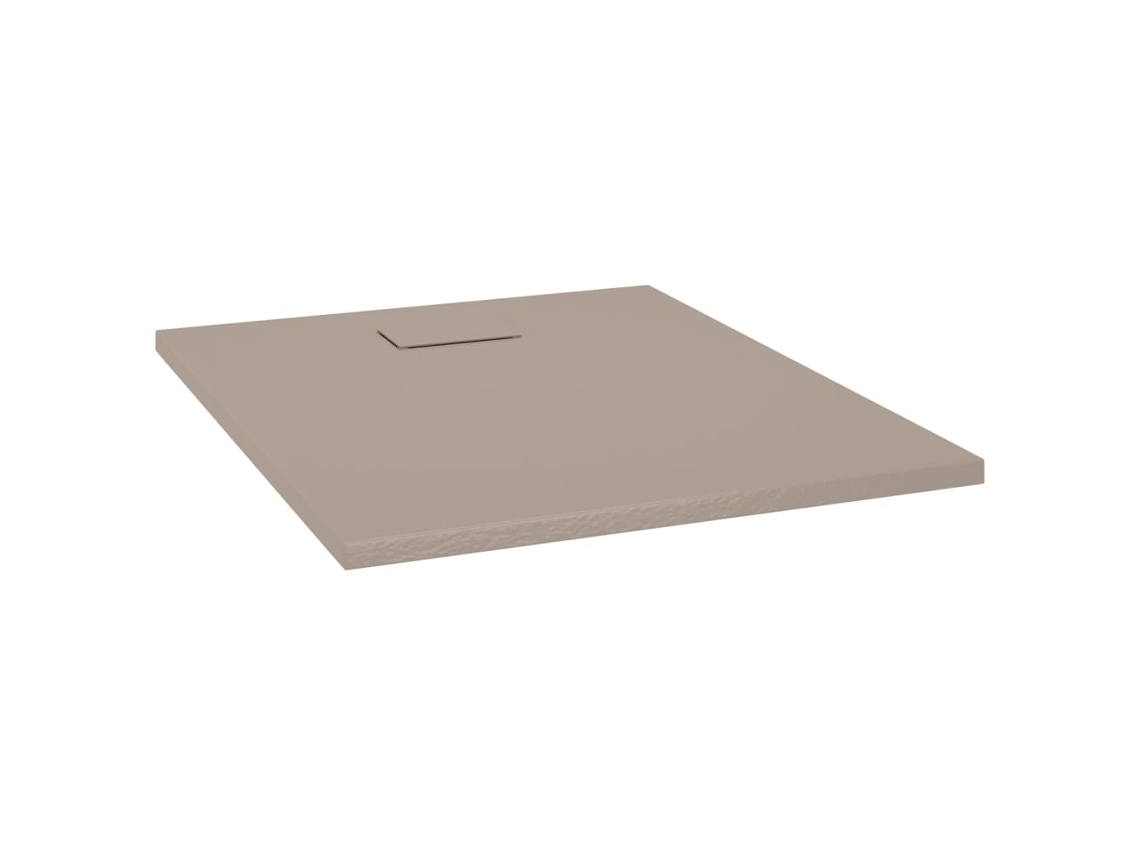 Base de Duche VIDAxL Smc 100x80 cm Castanho