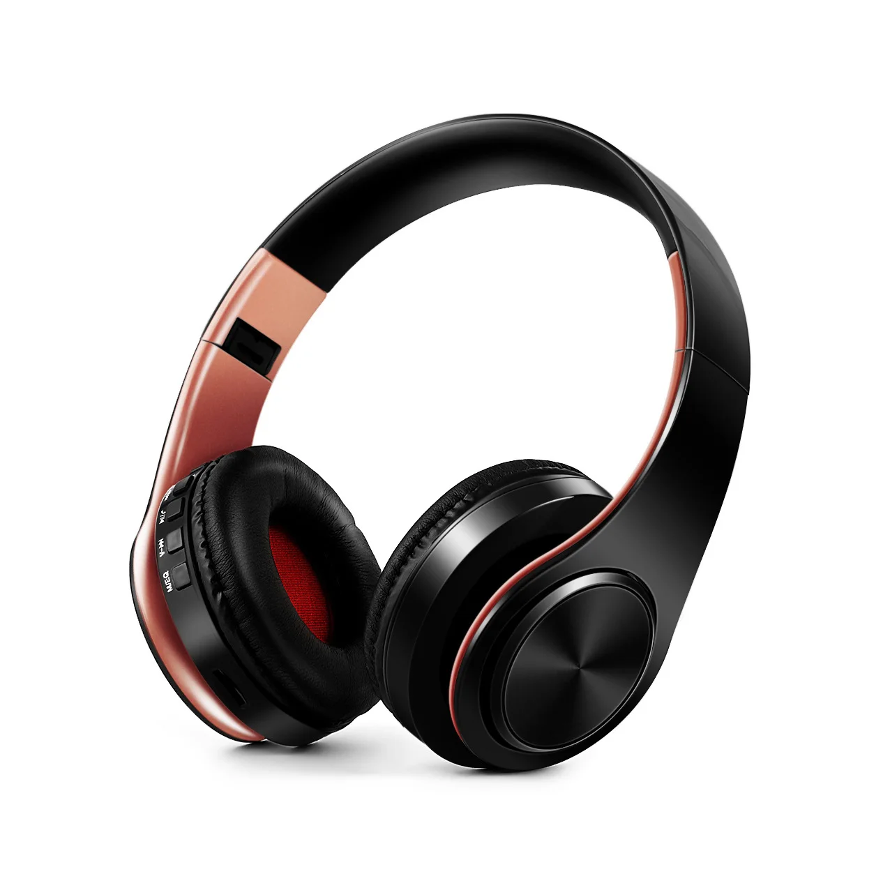 Fones De Ouvido Estéreo Sem Fio Bluetooth (preto E Dourado) Com Microfone Embutido