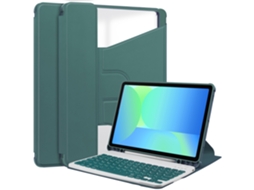 Capa Fwinl Para Samsung Galaxy Tab S9 Com Ranhura Para Caneta Adicionar Teclado Verde Escuro