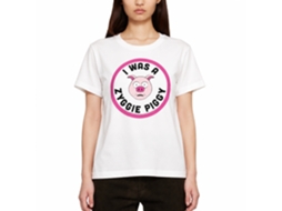 Rockinstone Bill And Ted Zyggie Piggy White Adult T-shirt Size:xxl