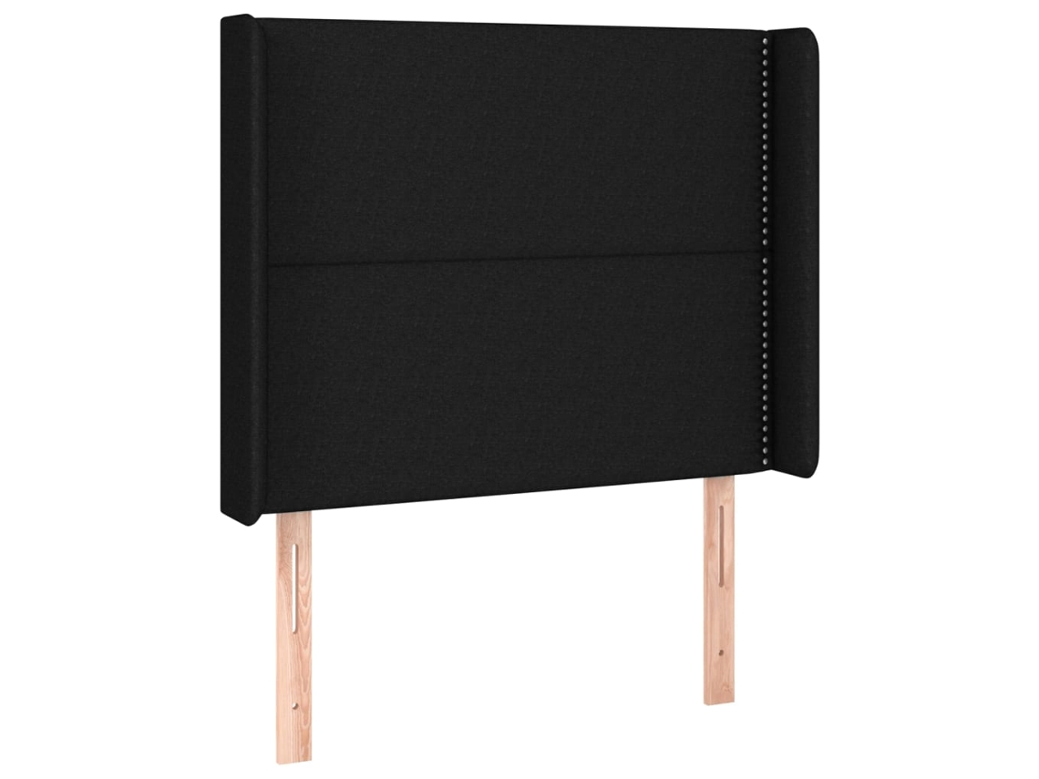 Headboard, Headboards Vidaxl Preto Tecido (83 X 16 X 118/128 Cm)