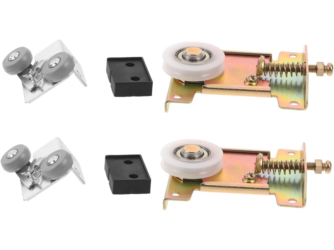Conjunto De Substituição Roldanas Porta Armário Com Rodas Reforçadas Em Nylon E Estrutura Aço Um Deslizamento Suave