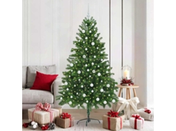 Vidaxl Árvore De Natal Com 300 Leds Com Suporte Verde 180 Cm Pe