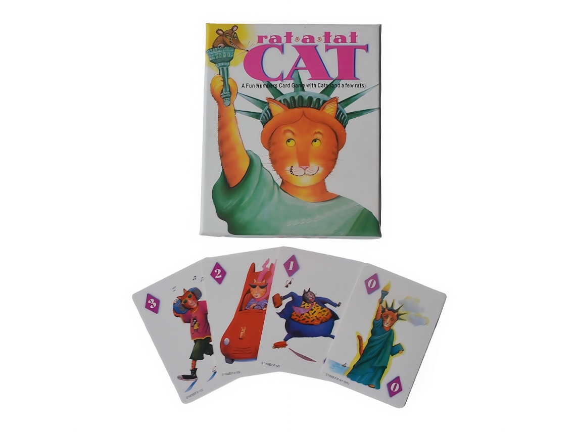 "cat Fighter: Fun Number Card Game" Inclui Manuais de Instruções em Inglês, Francês e Espanhol. MDUG
