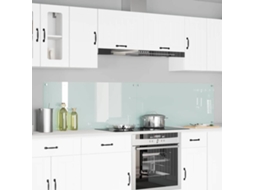Vidaxl Painel De Cozinha 2 Unid. Branco 110 X 50 Cm Vidro Temperado