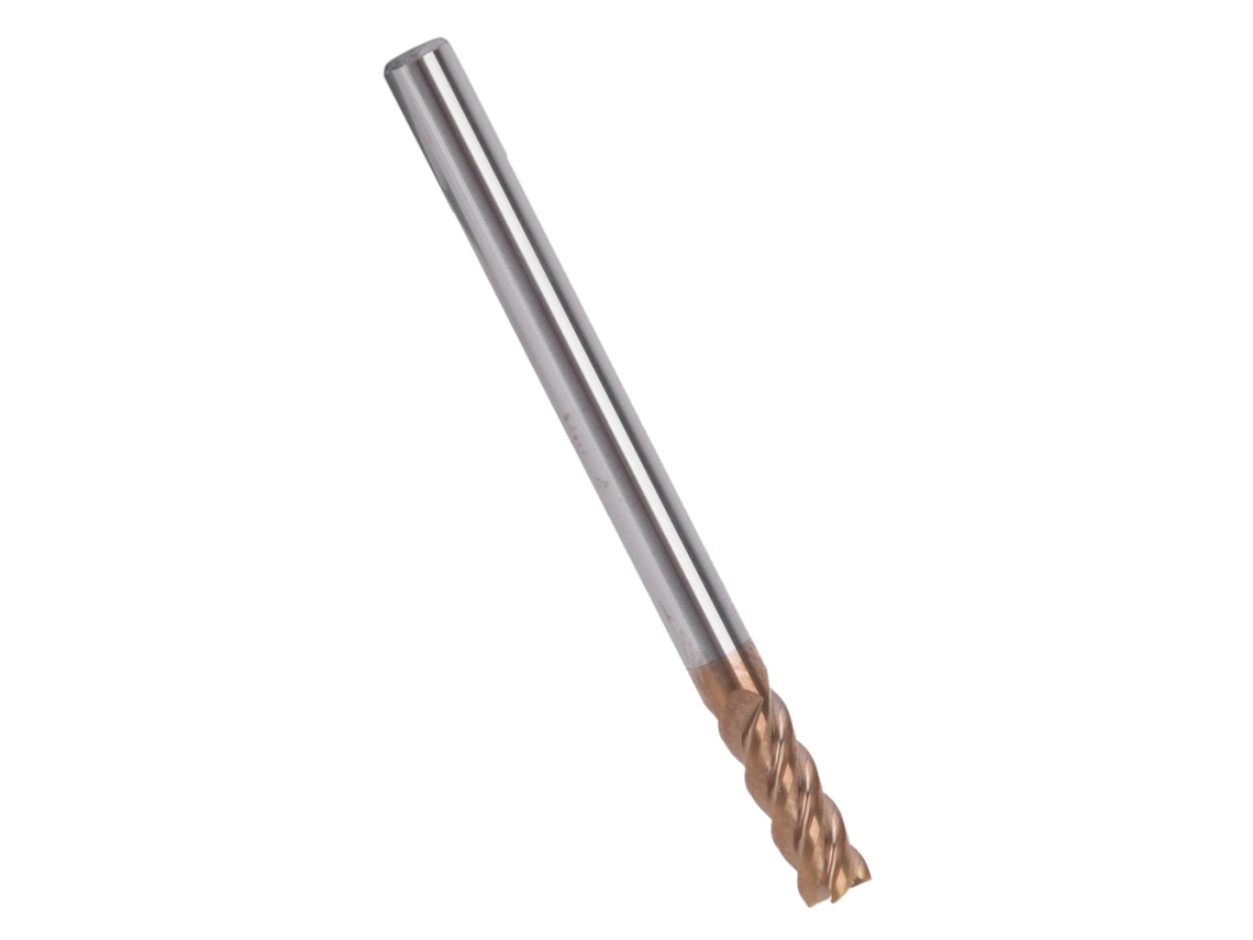 Laxiscreed Fresa De Aço Tungsténio Com 4 Flutas Para Metais Hrc60°