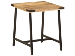 Mesa de Apoio VIDAXL Madeira de Mangueira Maciça/Ferro 45 X 45 X 50 Cm