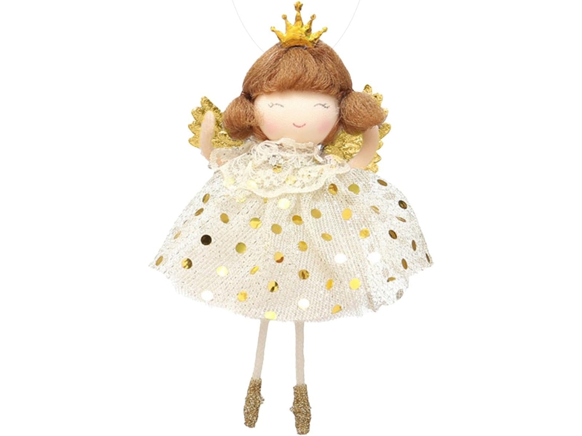 Boneca Anjo De Natal, Pingentes Fofos, Árvore De Natal Artesanal Com Bolhas De Sabão Para Janela.