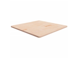 Tampo De Mesa Quadrado 90x90x2,5 Cm Carvalho Maciço Não Tratado Lovely Home