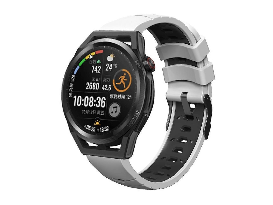Pulseira De Silicone Trapezoidal De Três Fileiras Para Samsung Galaxy Watch 46mm