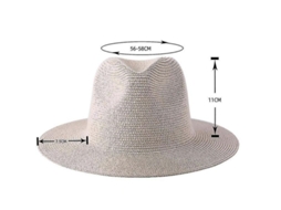 2026 sombrero Fedora de Paja para Hombres Materiales de Alta Calidad Diy 3 Estilos Protección Uv Bege
