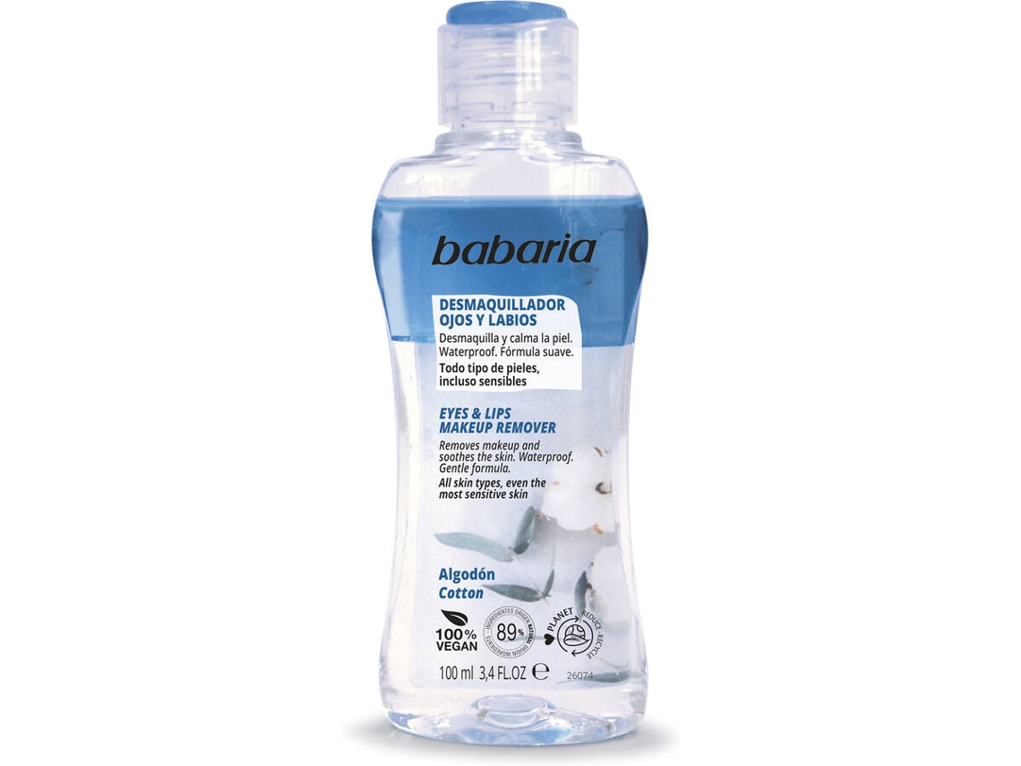Desmaquilhante BABARIA Olhos e Lábios (100 ml)