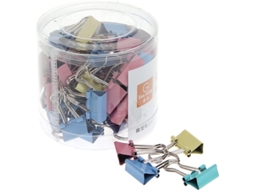 60 Clips Metálicos Coloridos para Arquivos, Clips de Papel, Artigos de Papelaria, 15mm