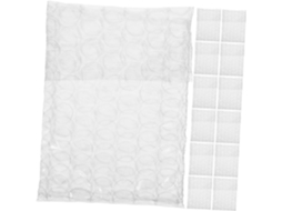 Pacote com 50 Sacos de Plástico Bolha Autoadesivos, Resistentes a Rasgos, com Superfície Lisa, para Embalagens Pequenas