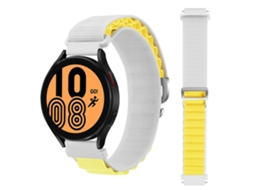 Bracelete Loop Alpine para Xiaomi Mibro Watch X1 Branco e Amarelo