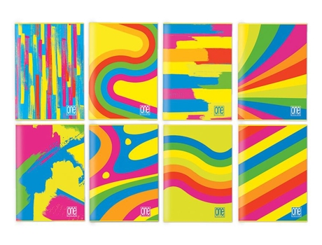 8121 Caderno e Bloco A4 20 Folhas Cores Sortidas Blasetti