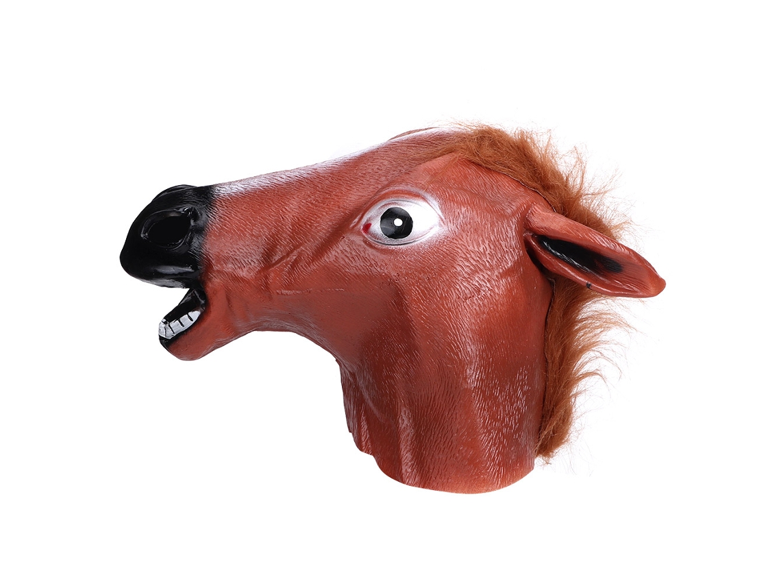 Máscara Cabeça Cavalo Divertida Cosplay Halloween
