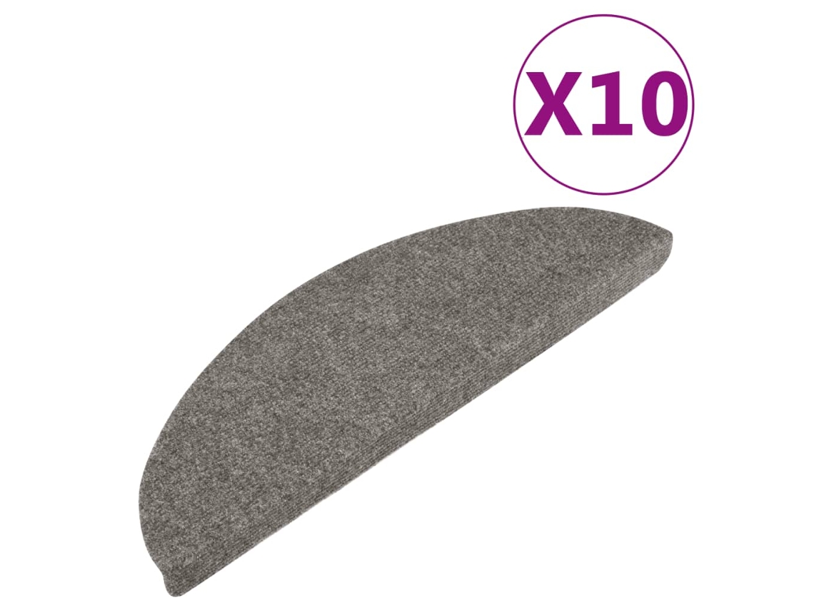 Stair Mat, Stair Mats Vidaxl Cinzeto Tecido (65 X 22.5 X 3.5 Cm)