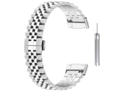 Pulseira De Relógio Fitbit Versa 3/versa 4 De Aço Inoxidável Com 5 Contas E Ferramenta Olysi Shop