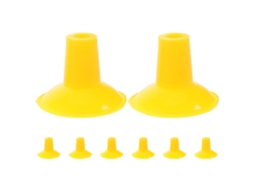 Conjunto De 8 Placas De Sucção De Borracha Amarela Para Ferramentas De Lapidação