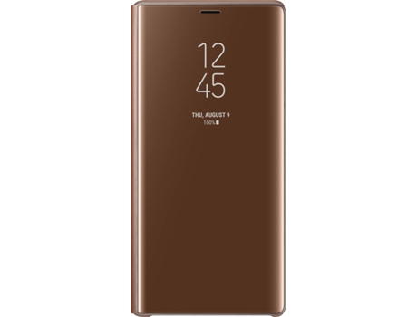 Capa  Galaxy Note 9 Clear View Castanho