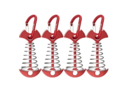 Conjunto de 4 Estacas Tenda com Padrão Espinha Peixe, Ganchos para Fixação no Solo, Acessórios Barraca Camping Hk AQUAFORGE