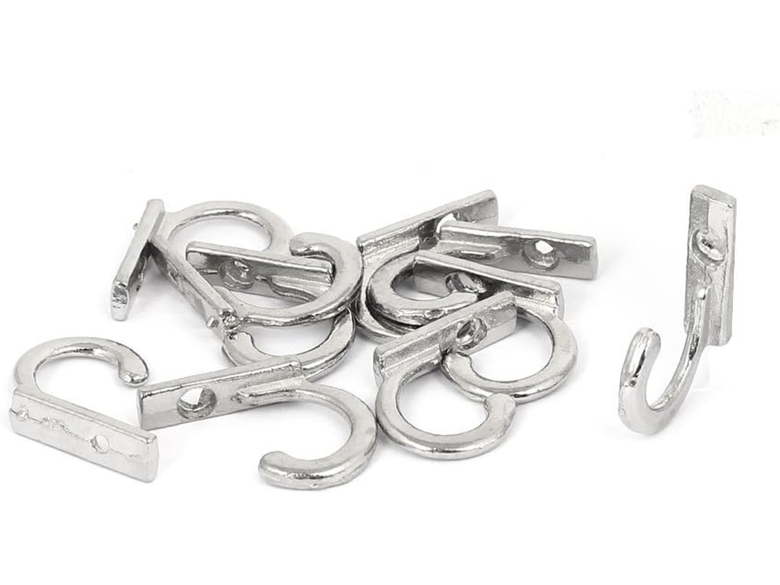 Cabide de Parede com Gancho Único para Toalha, Roupão e Roupas, 27 Mm X 7 Mm, para Porta de CHABERLU